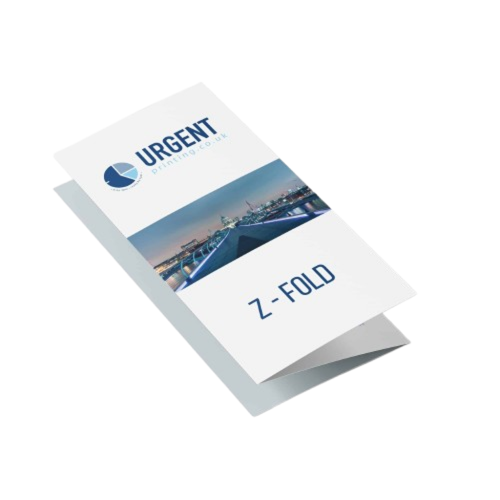 A4, Full Colour,Double Sided, Z-Fold Leaflet