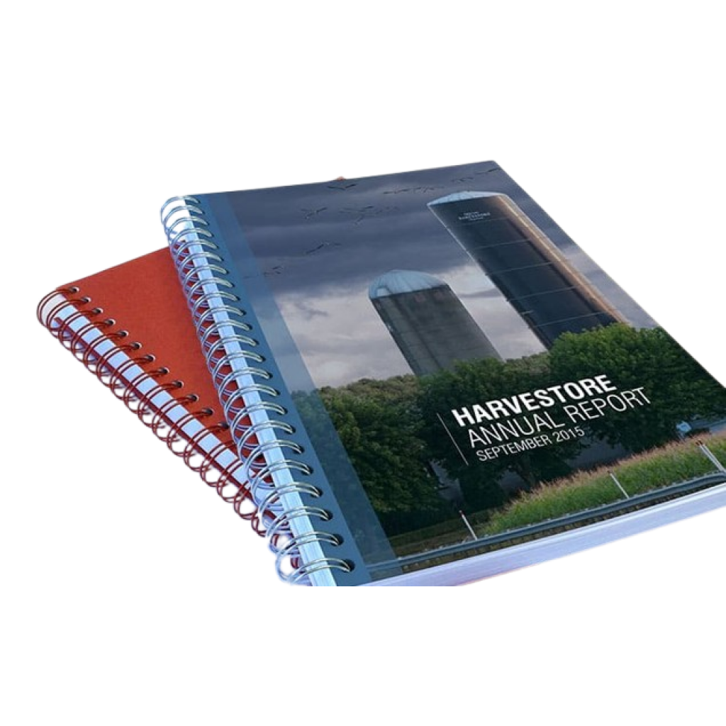 A4, Full Colour, Double Sided, Wire Bound Booklet